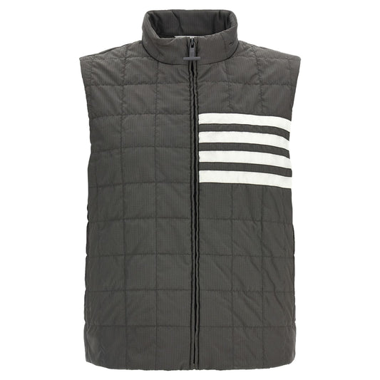 Thom Browne Gray Polyamide Sleeveless Jacket