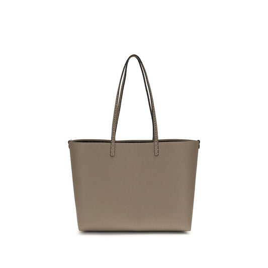 Fendi Beige Calf Leather Bos Taurus Shoulder Bag