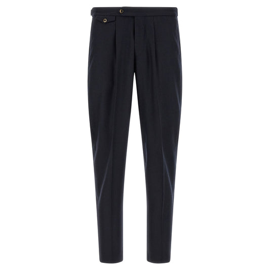 PT Torino Black Virgin Wool Dress Pants