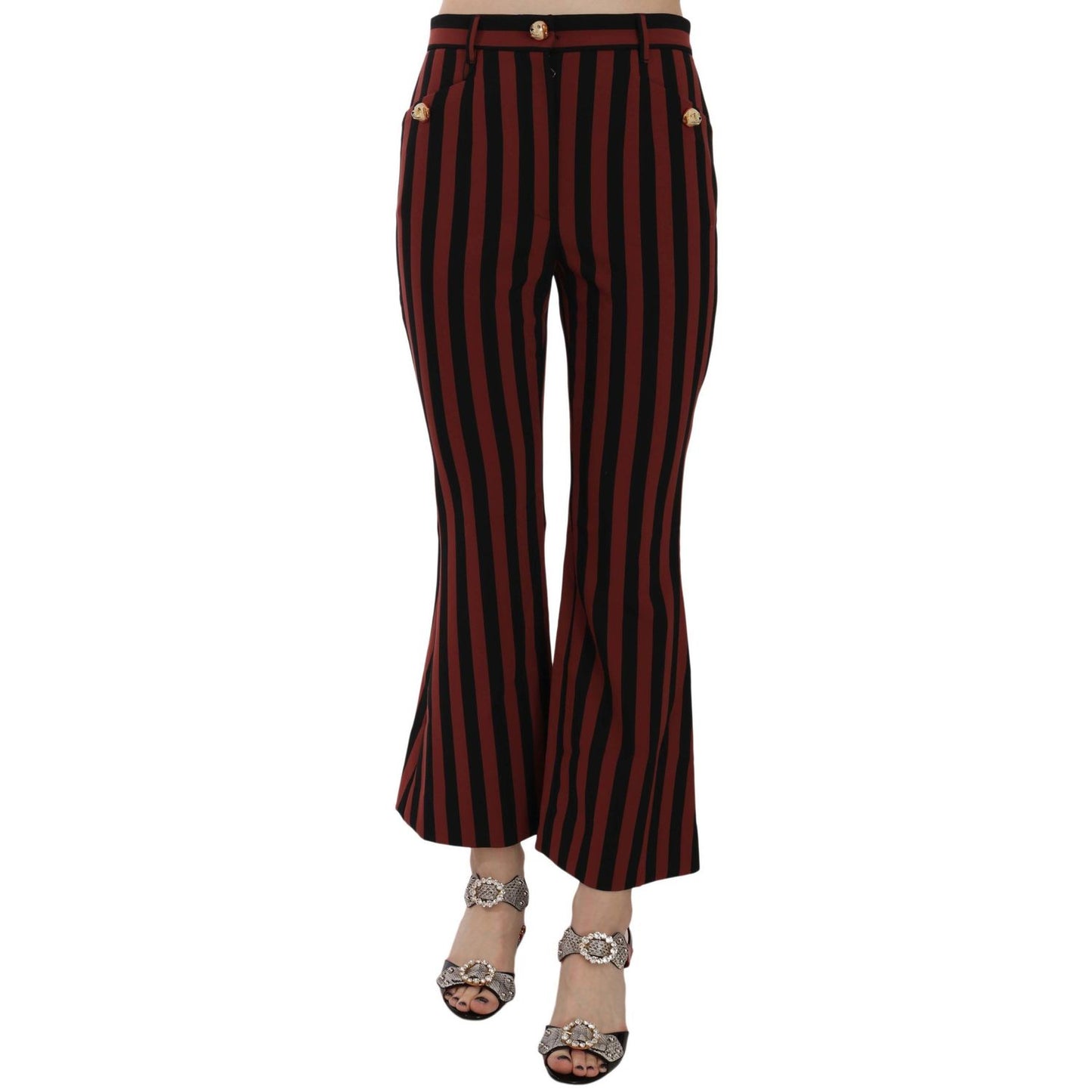 Dolce & Gabbana Elegant Cropped Flared Trousers