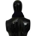 Dolce & Gabbana Elegant Virgin Wool Men's Scarf Wool Wrap Shawls Dolce & Gabbana Black