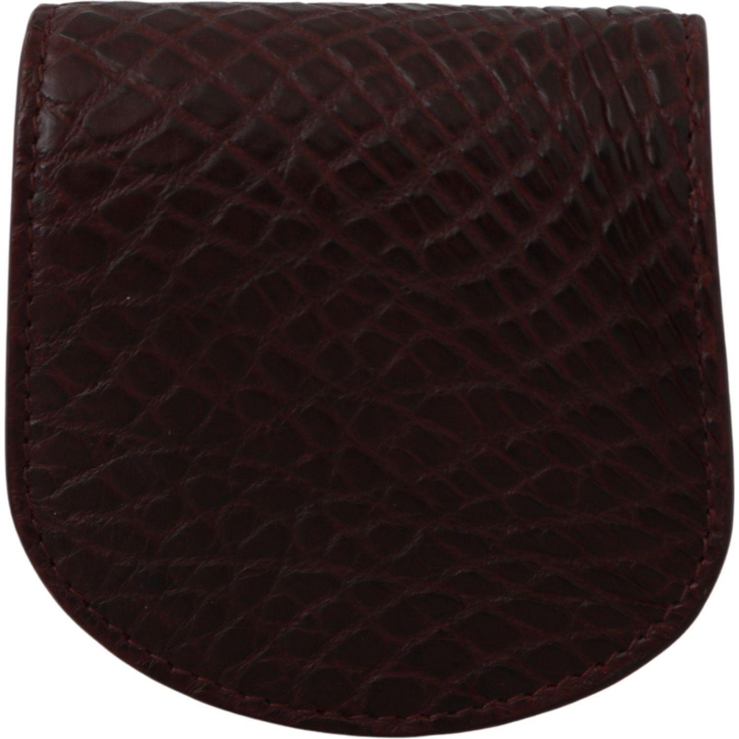 Dolce & Gabbana Brown Exotic Skin Pocket Condom Case Holder