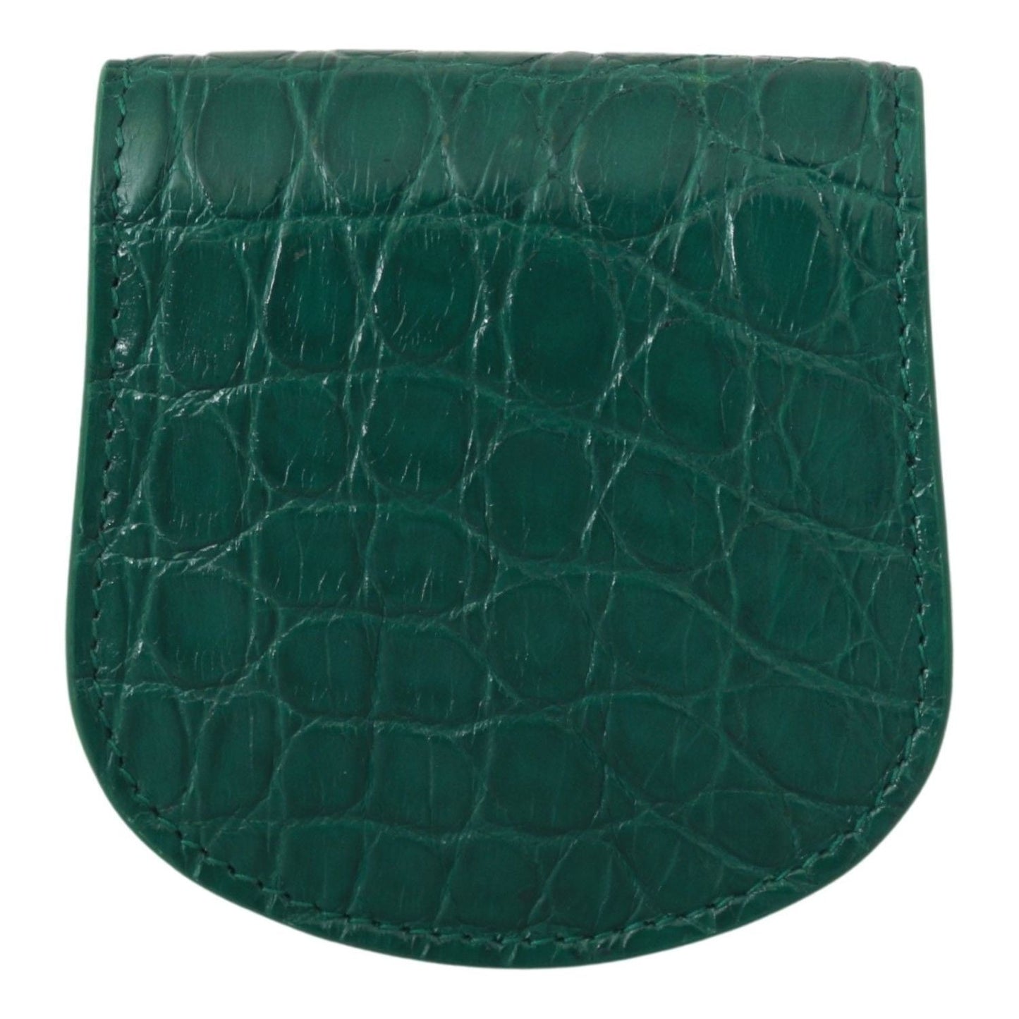 Dolce & Gabbana Green Exotic Skins Condom Case Holder Wallet VAS9361