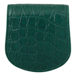 Dolce & Gabbana Green Exotic Skins Condom Case Holder Wallet VAS9361