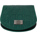 Dolce & Gabbana Green Exotic Skins Condom Case Holder Wallet VAS9361