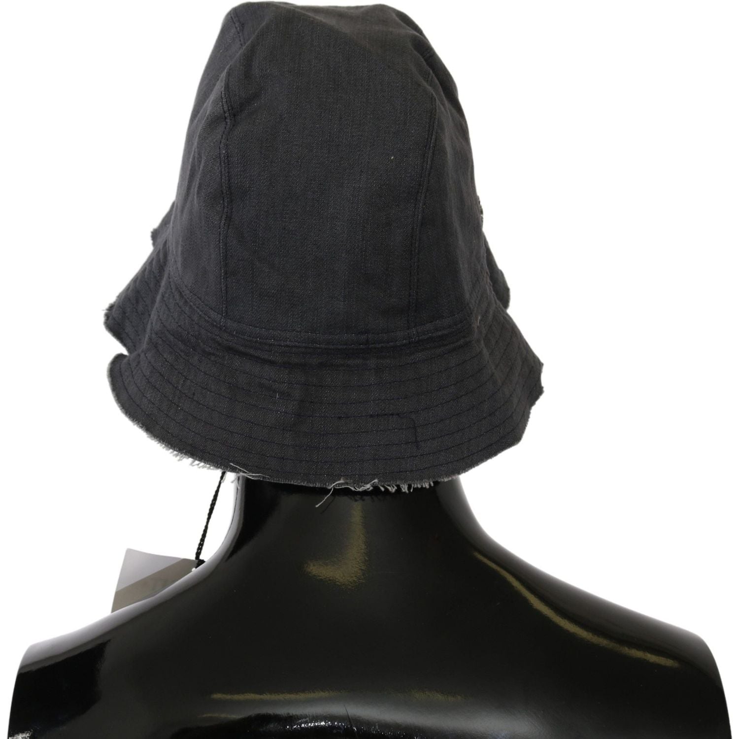 Costume National Black Washed Wide Brim Outdoor Bucket Hat
