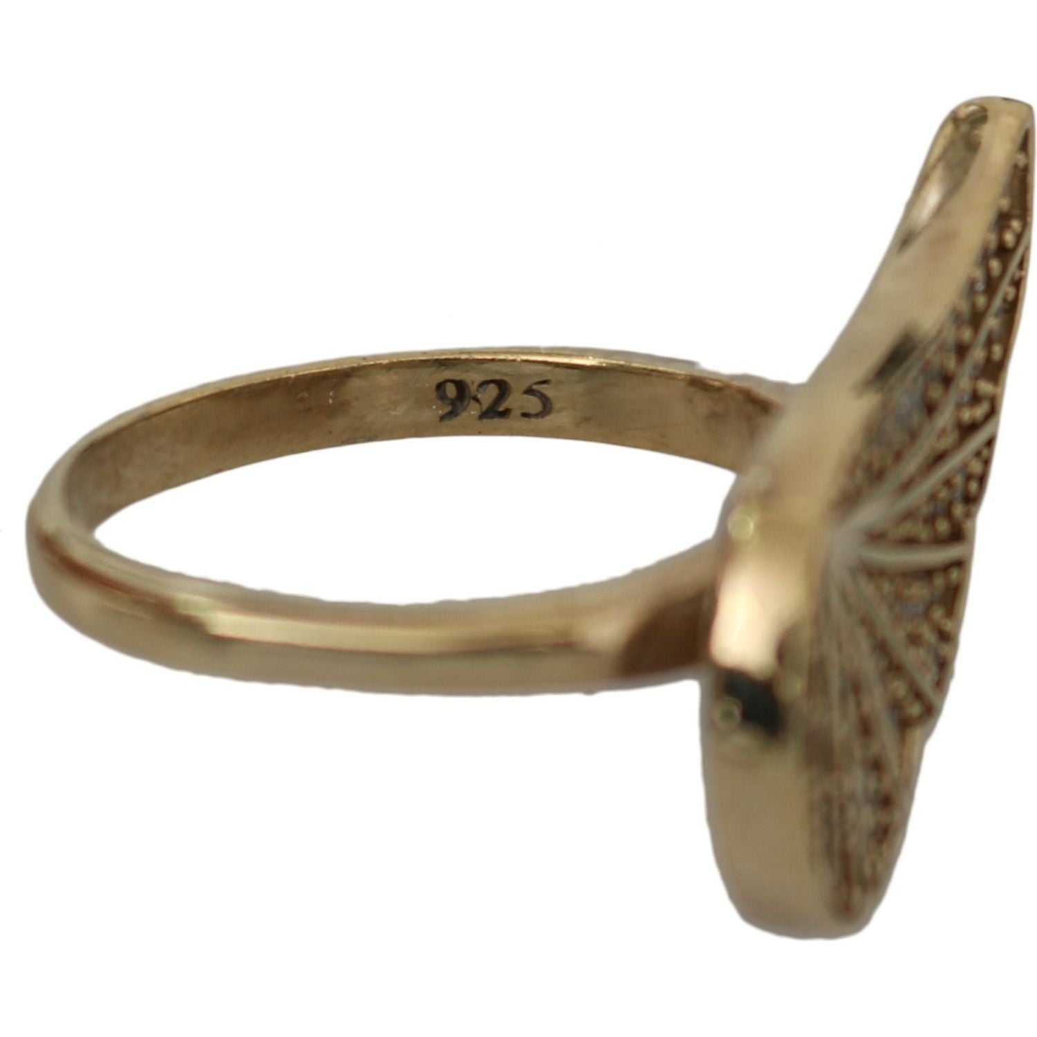Nialaya Gold Wing Clear CZ 925 Silver Authentic Women