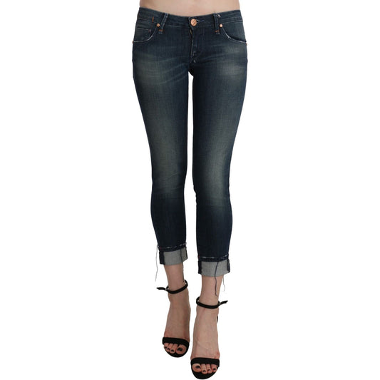 Acht Blue Washed Low Waist Skinny Cropped Denim pant PAN71221-26
