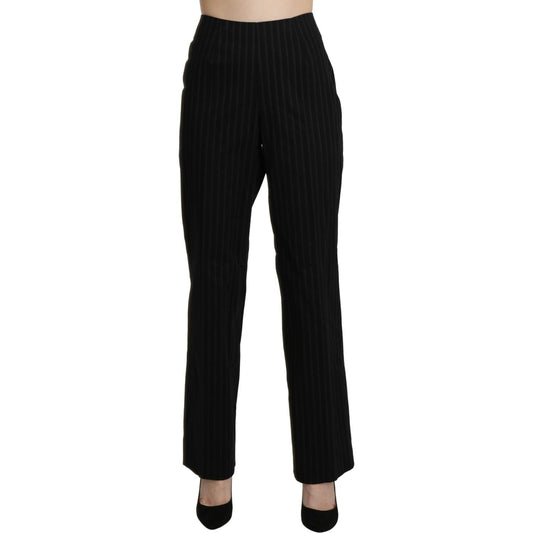 BENCIVENGA Black High Waist Straight Dress Trouser Pants1728,67345645728,BENCIVENGA,Black,Clothing,Dress Pants - Pants - Clothing,IT48|XXL,Jeans & Pants - Women - Clothing,Material: Cotton,New with tags,Pants - Clothing,Women,Women - Clothing