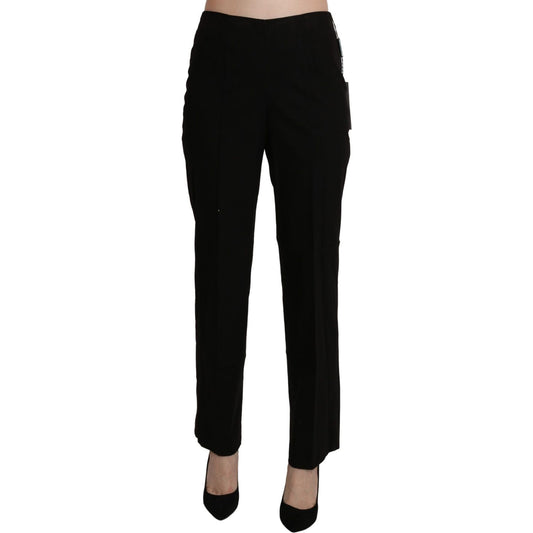 BENCIVENGA Black High Waist Straight Dress Trouser Pant1728,67345645728,BENCIVENGA,Black,Clothing,Dress Pants - Pants - Clothing,IT42|M,IT44|L,IT46|XL,IT48|XXL,IT50|3XL,Jeans & Pants - Women - Clothing,Material: Cotton,New with tags,Pants - Clothing,Women