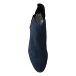 Dolce & Gabbana Blue Suede Embellished Studded Boots Shoes LA8765-38.5