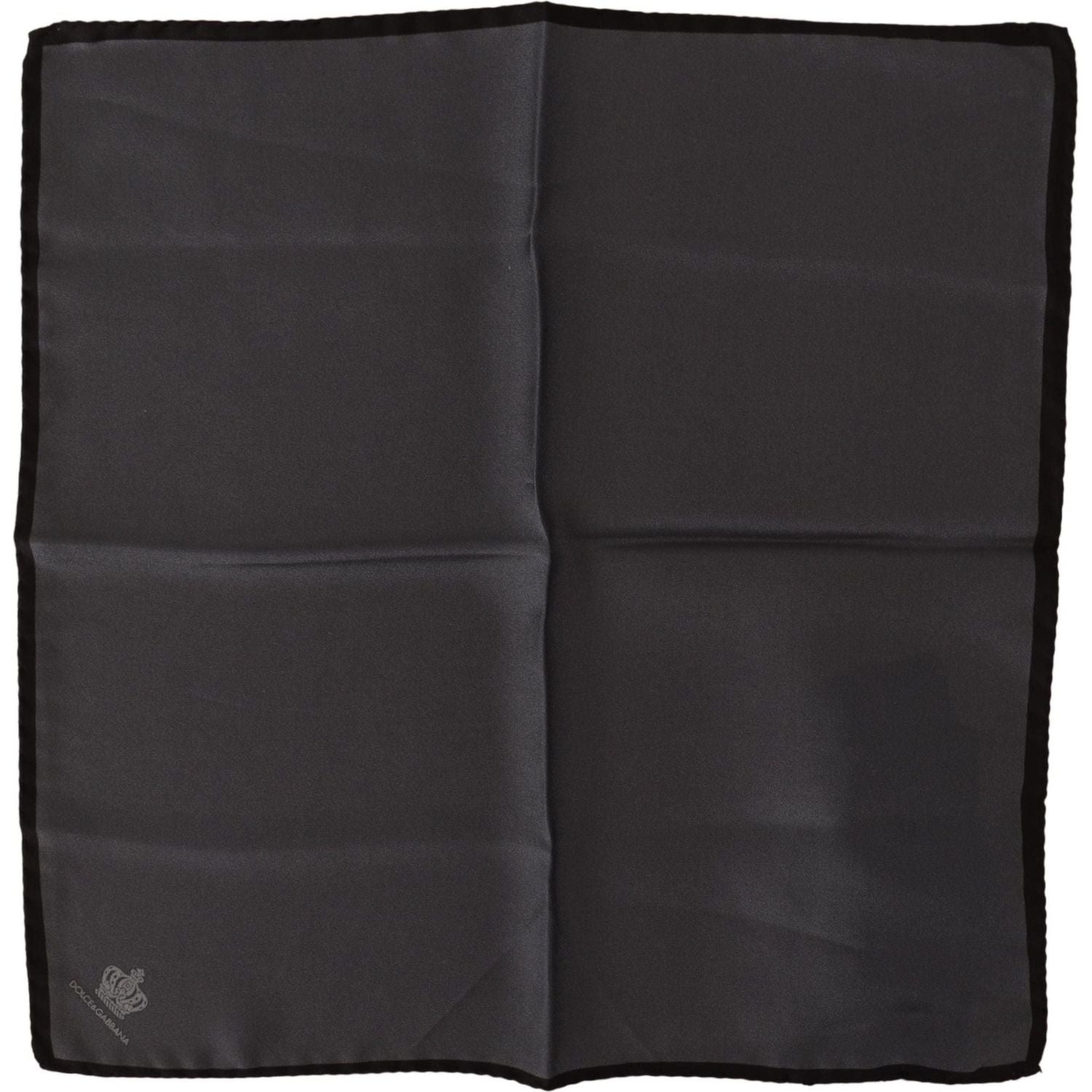 Dolce & Gabbana Gray 100% Silk Square Handkerchief Gray 100% Silk Square Handkerchief