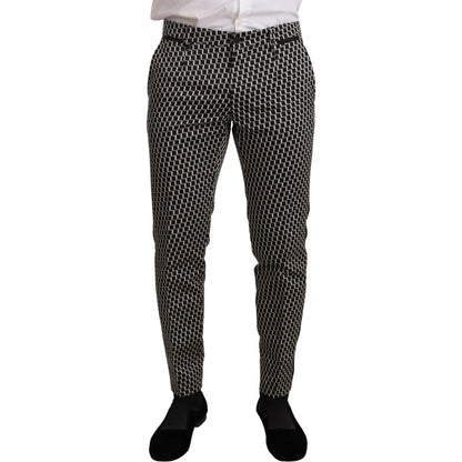 Dolce & Gabbana Black White Check 3 Piece Set MARTINI Suit