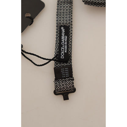 Dolce & Gabbana Multicolor Patterned Adjustable Neck Papillon Bow Tie Necktie