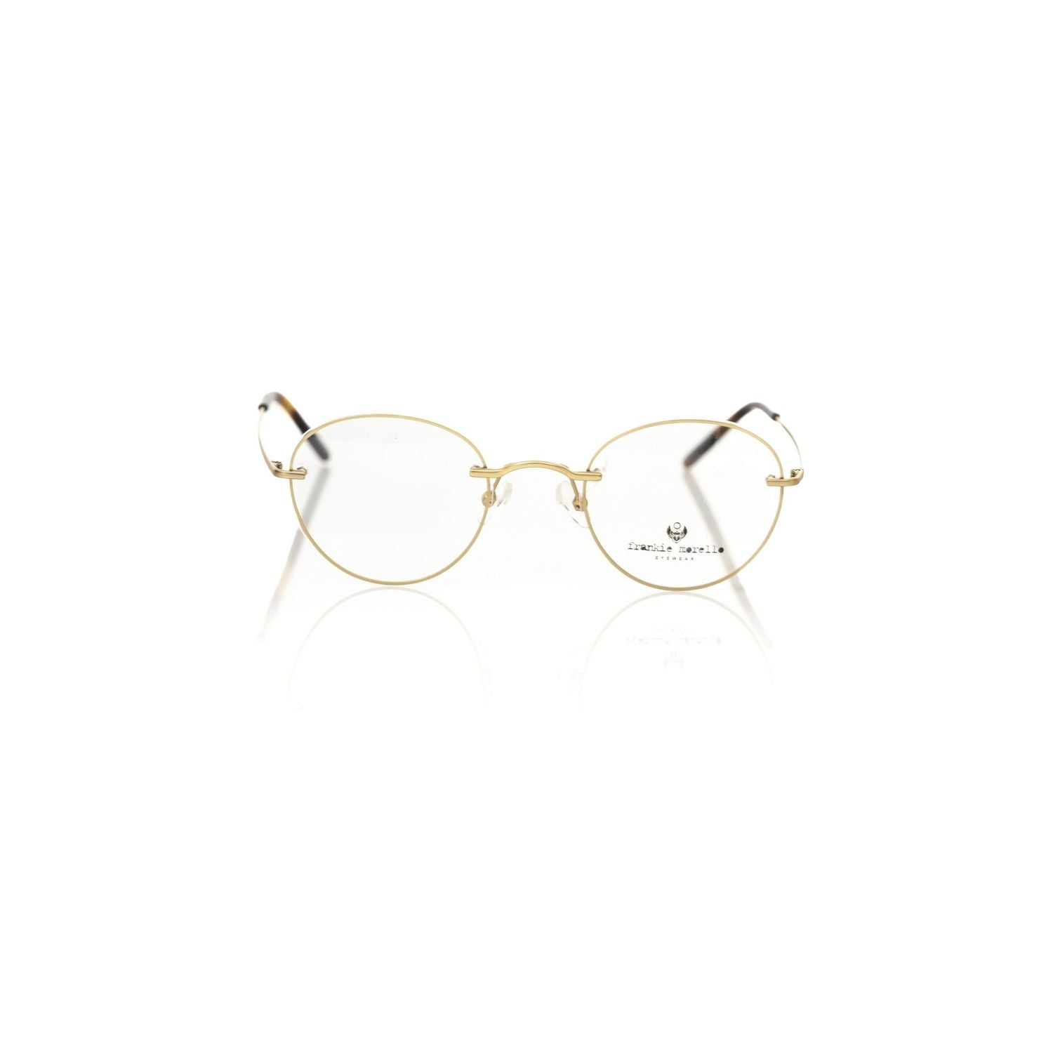 Frankie Morello Gold Metallic Fibre Glasses Frame