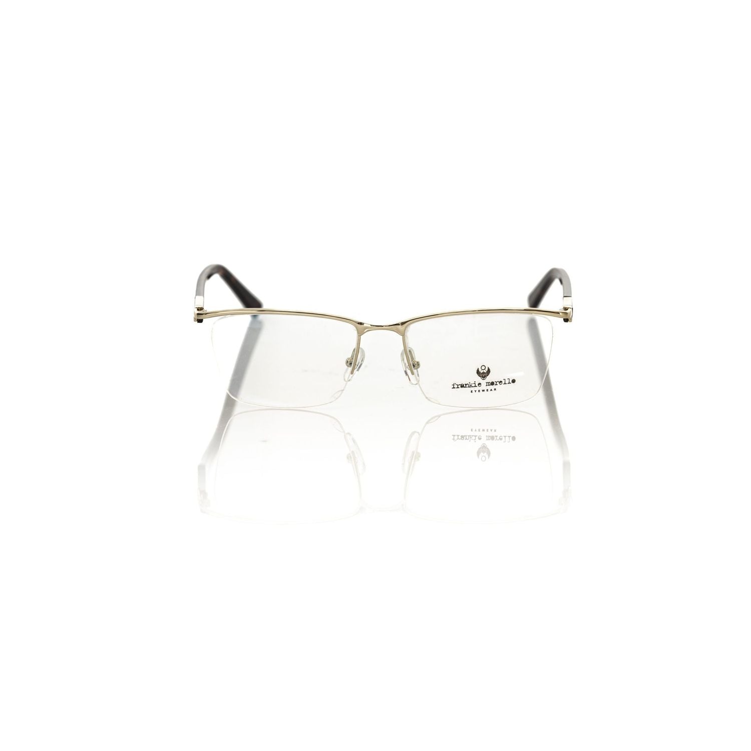 Frankie Morello Gold Metallic Fibre Glasses Frame