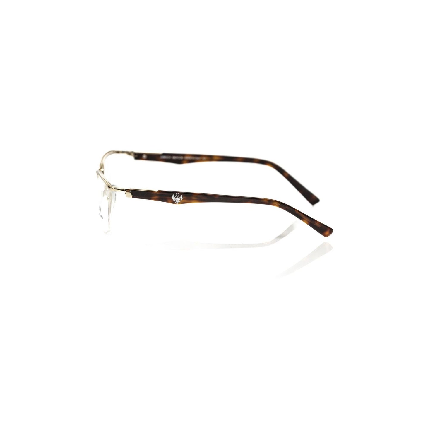 Frankie Morello Gold Metallic Fibre Glasses Frame