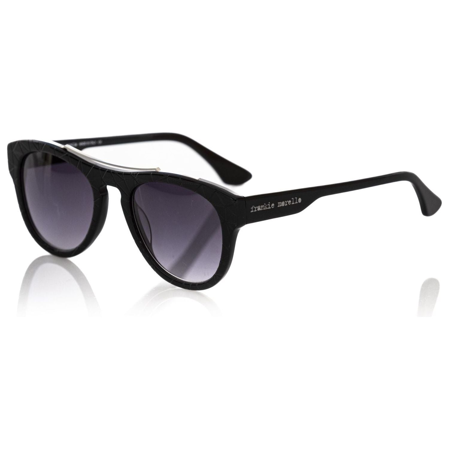 Frankie Morello Black Acetate Sunglass
