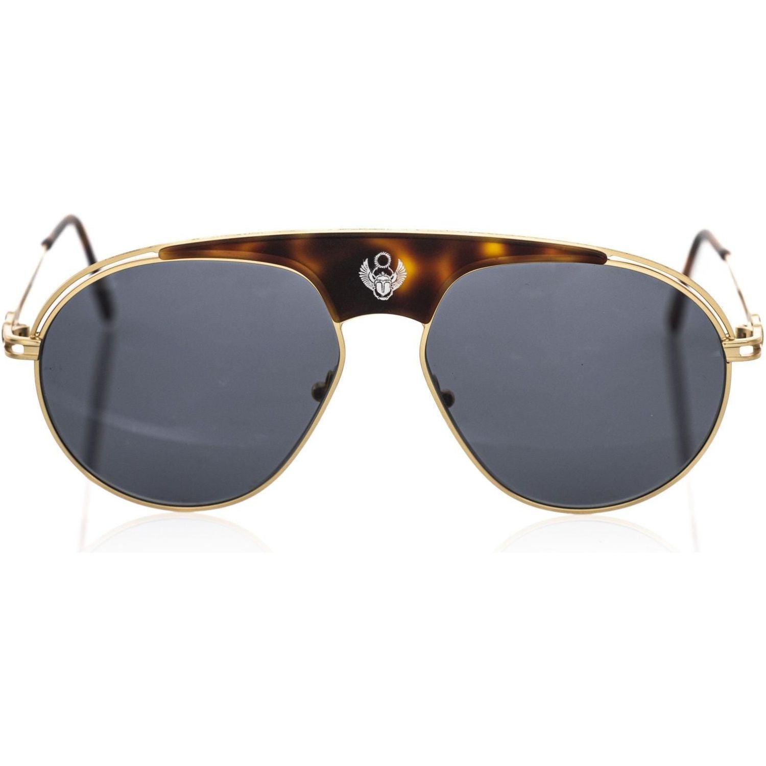 Frankie Morello Brown Metallic Fibre Sunglass