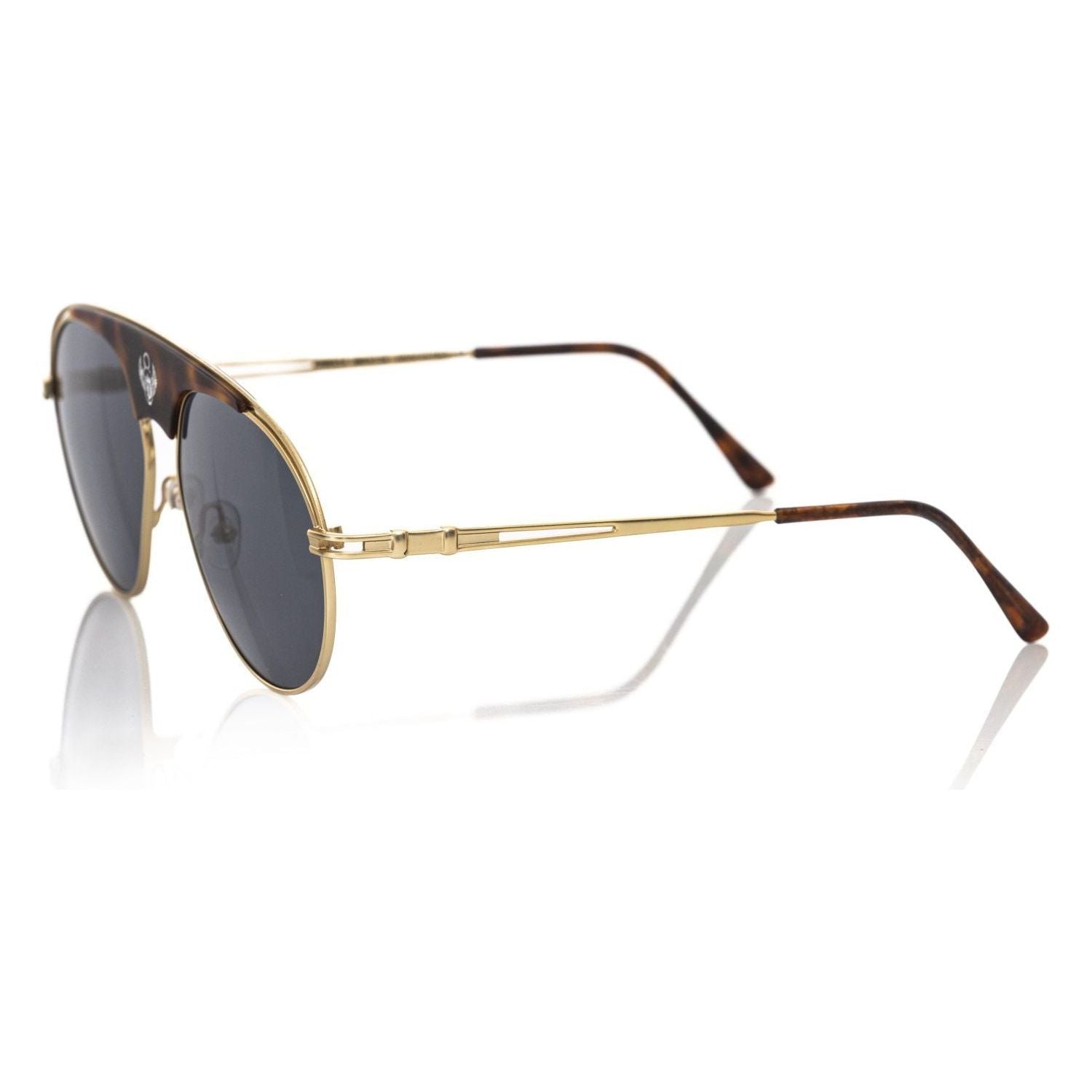 Frankie Morello Brown Metallic Fibre Sunglass