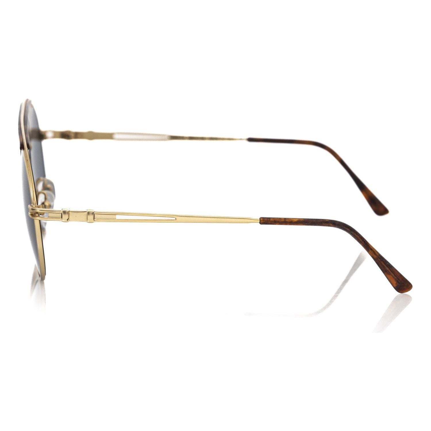 Frankie Morello Brown Metallic Fibre Sunglass