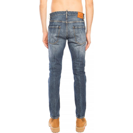 Dsquared² Navy Distressed 'Cool Guy Jean' Denim Pants DS-4218-IT52 | XL