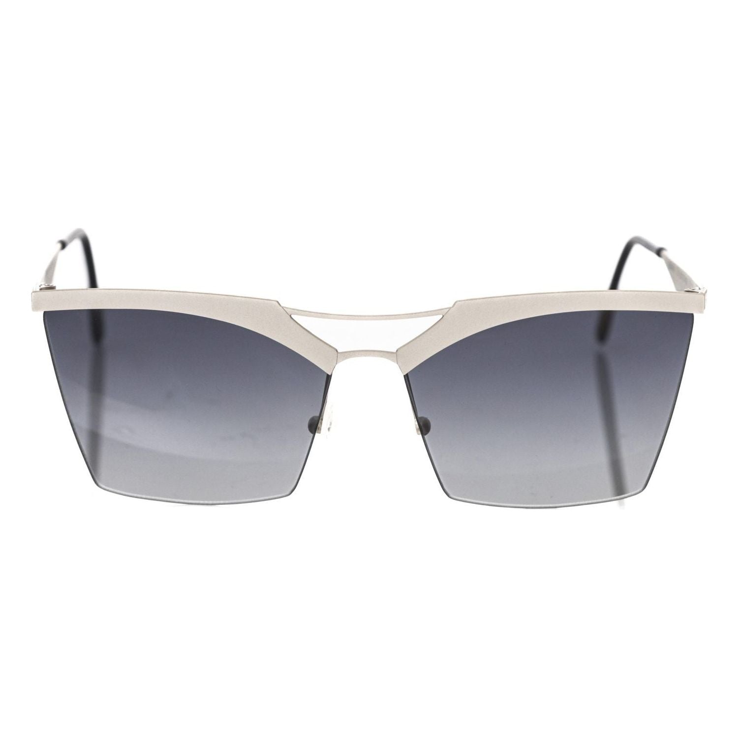 Frankie Morello Silver Metallic Women's Sunglass