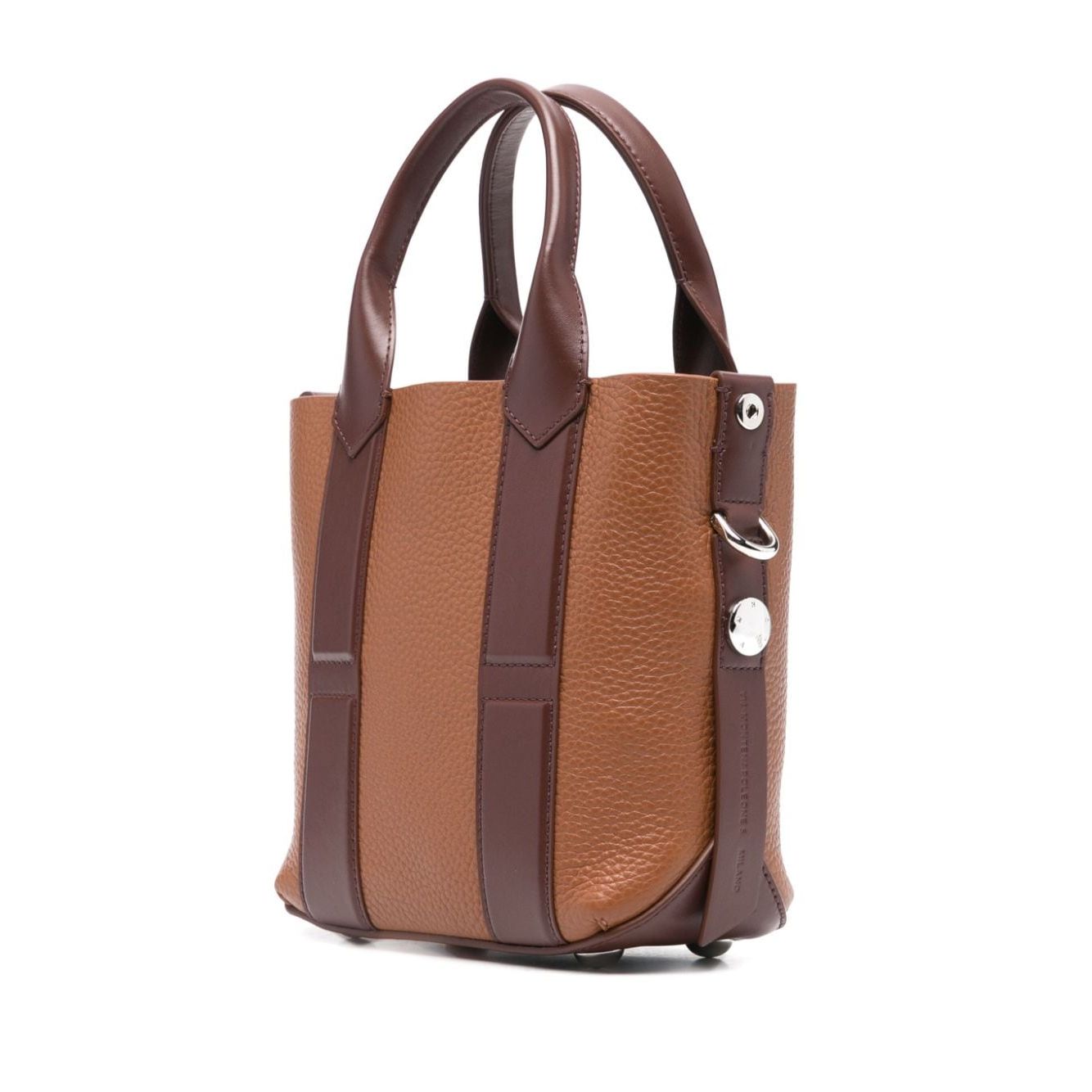 Front view with bag zipped and handles upright.
