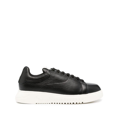 Emporio Armani tumbled leather sneakers Sneakers