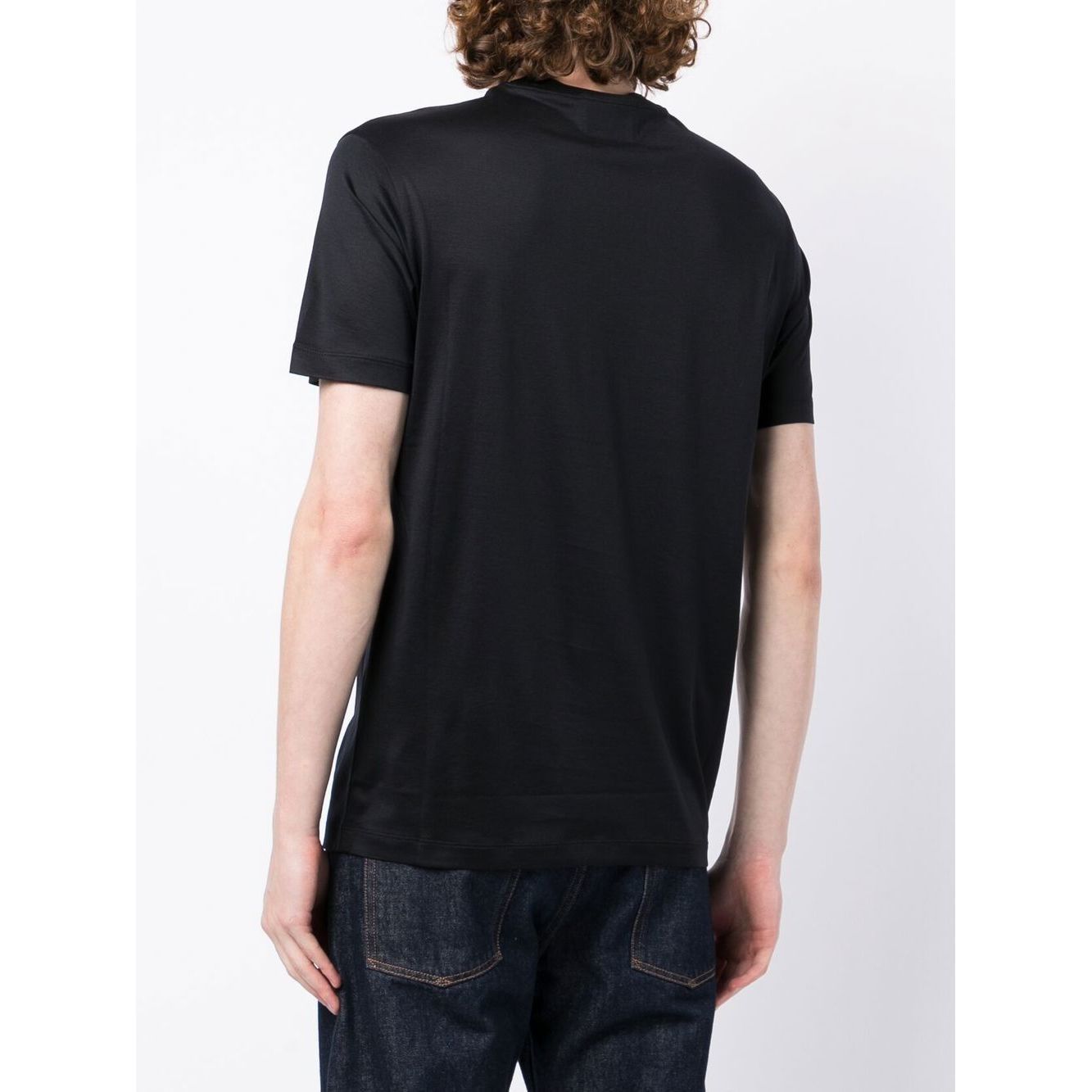 Emporio Armani logo-print Crew Neck T-shirt Topwear