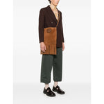 Valentino Garavani Nellcôte Suede Shoulder Bag With Fringes