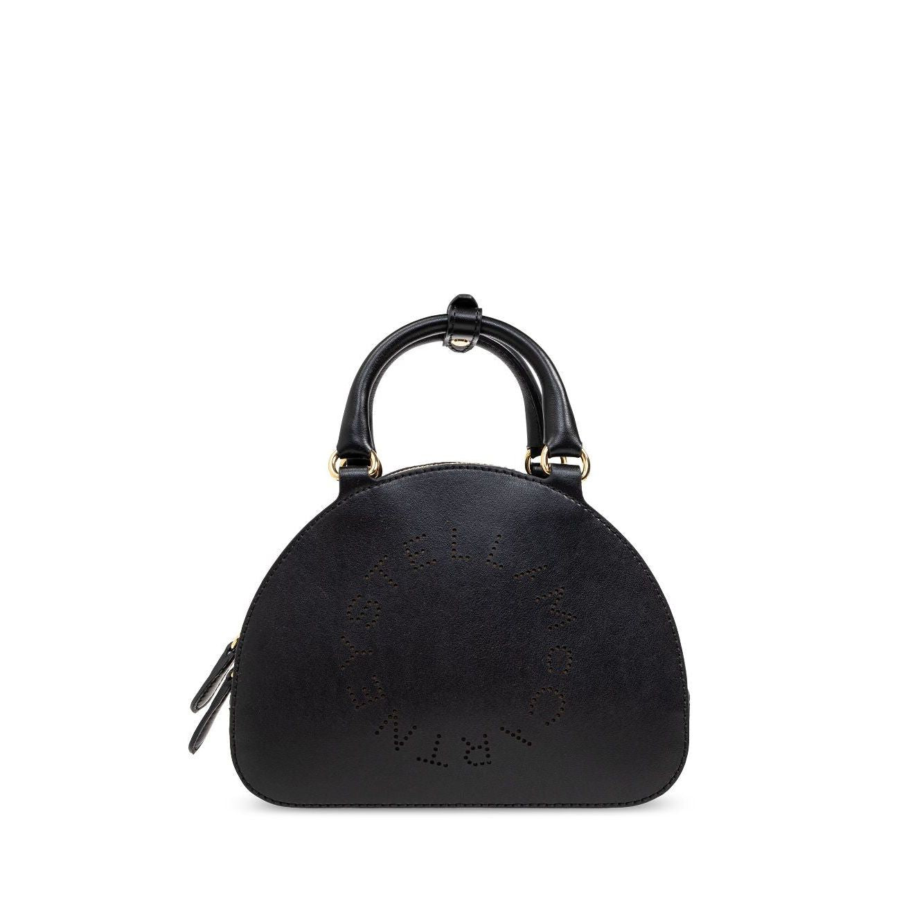 Front view with bag zipped and handles upright.