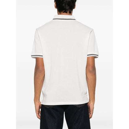 Emporio Armani Piqué polo shirt with piped collar Topwear