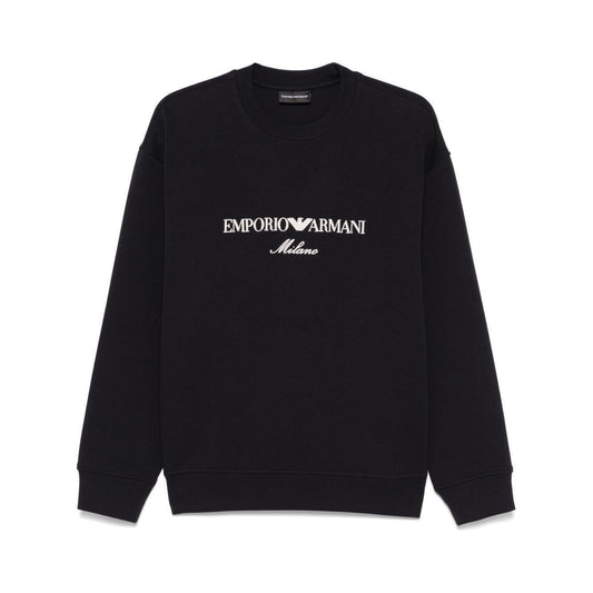 Emporio Armani ASV Double-jersey sweatshirt with logo embroidery EM001052AF10013MB222-P25