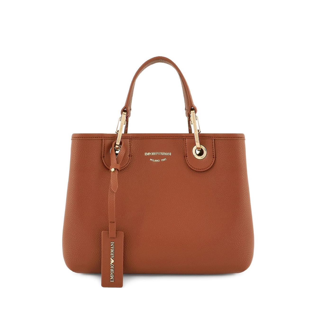 Emporio Armani Small MyEA shopper bag with deer print EW000361AF12103M6030-P25
