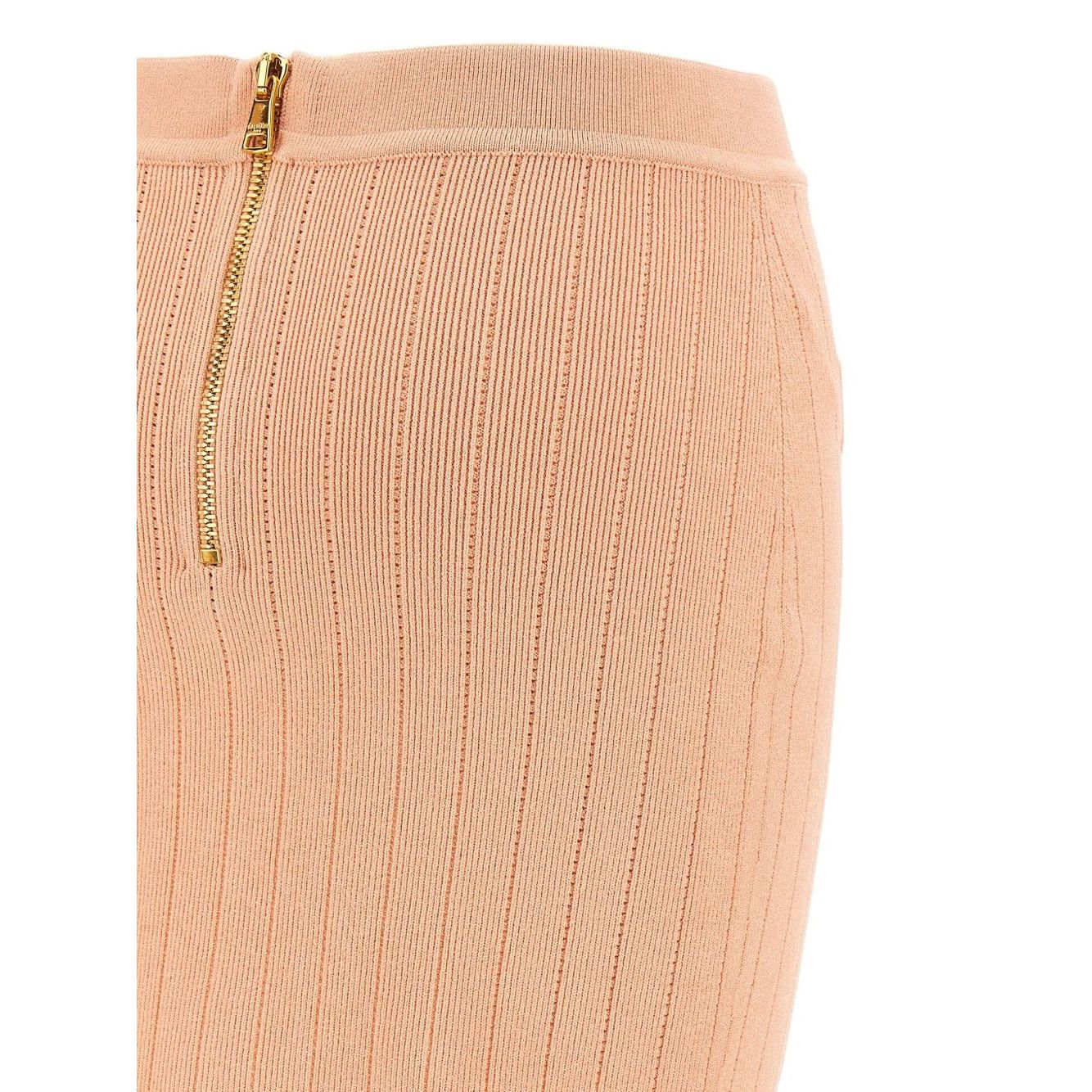 Balmain knitted mini skirt