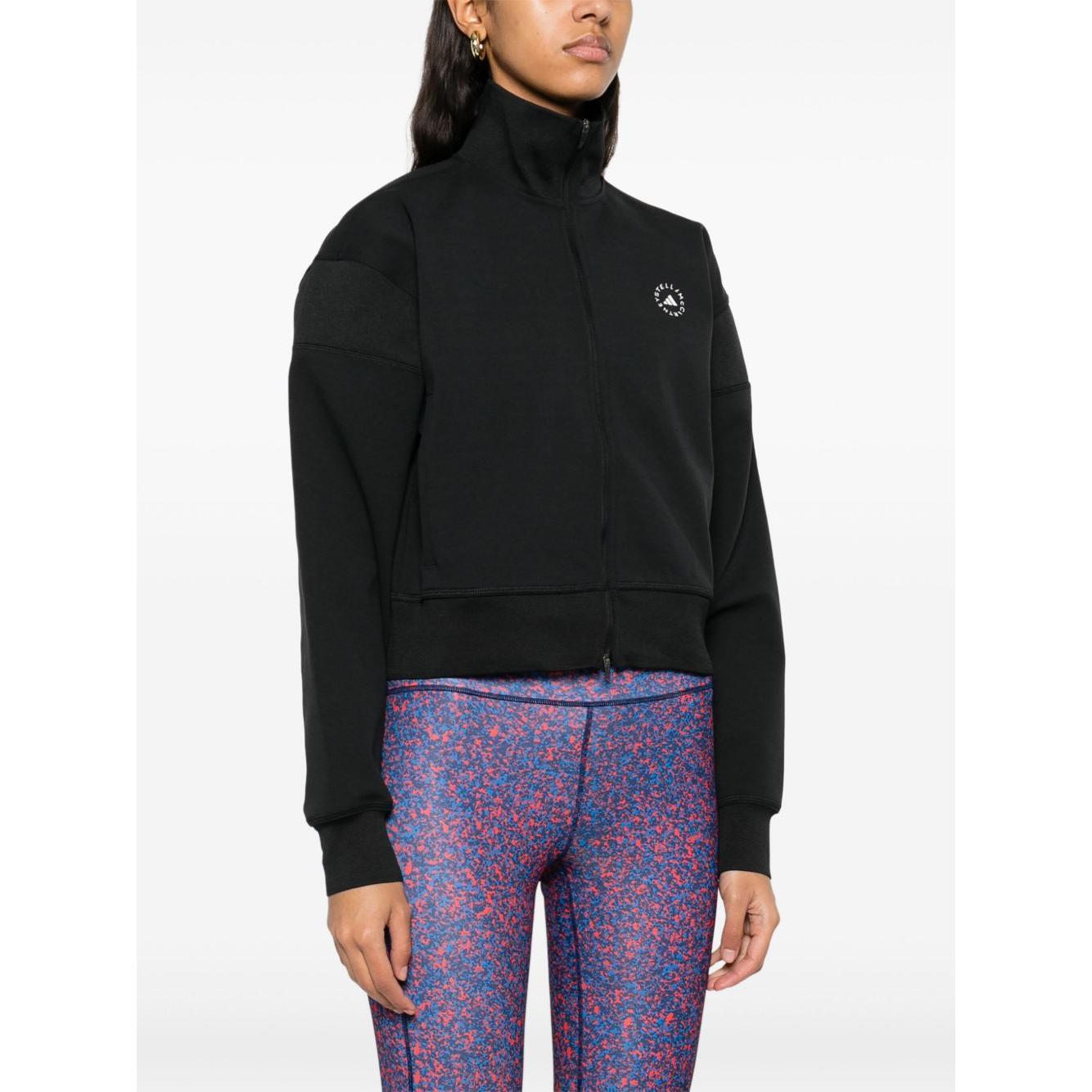 Adidas By Stella McCartney logo knitted track jacket JJ0084BLACK-P25