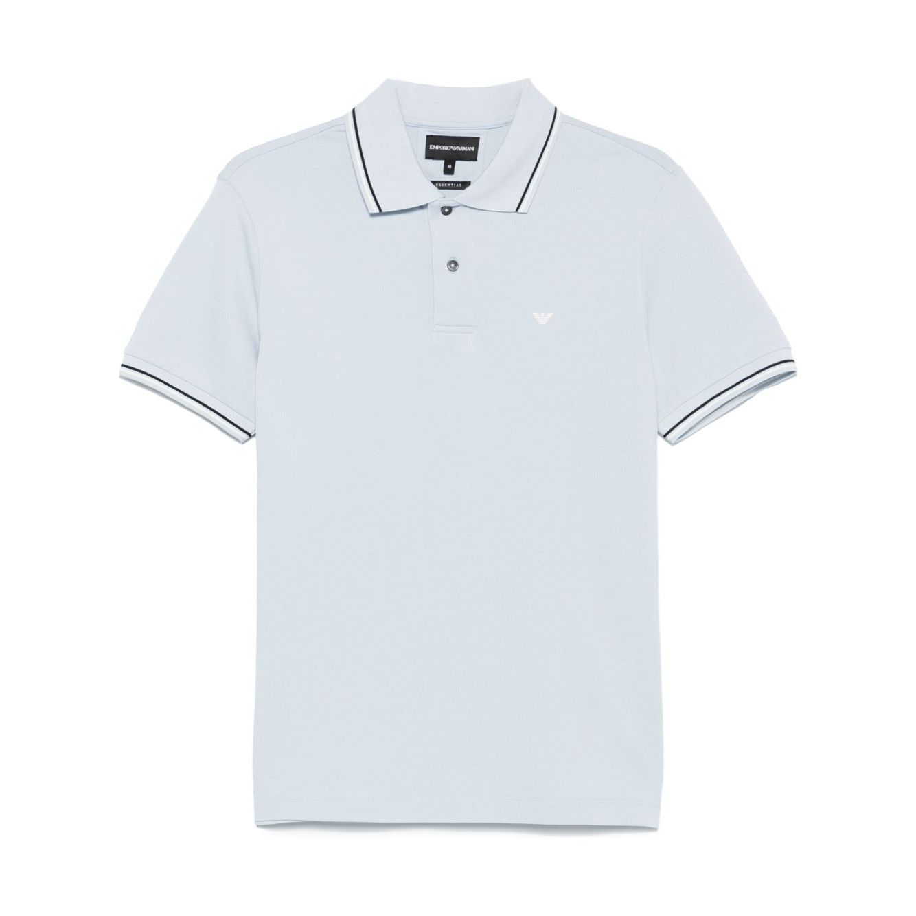 Emporio Armani logo print cotton polo Topwear