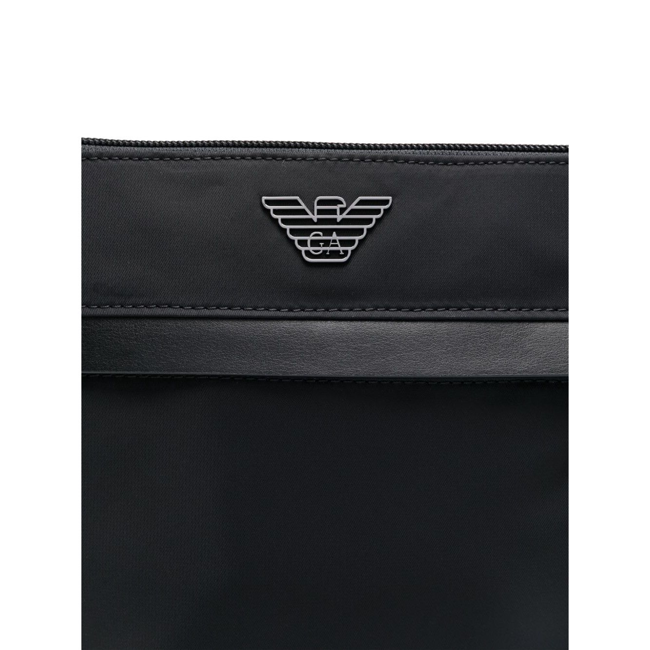 Emporio Armani ASV recycled-nylon flat shoulder bag