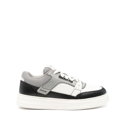 Emporio Armani Leather and mesh sneakers with contrasting details Sneakers