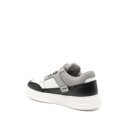Emporio Armani Leather and mesh sneakers with contrasting details Sneakers