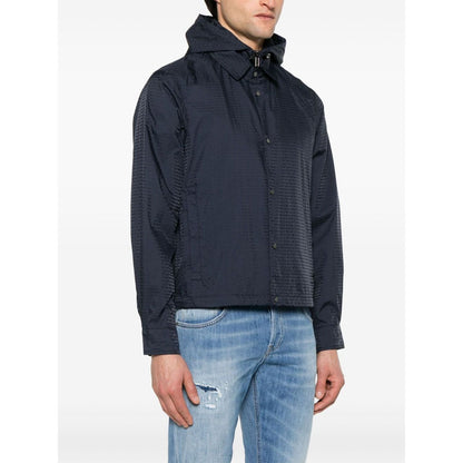 Emporio Armani Blouson with internal nylon bib jacquard all-over lettering Jackets