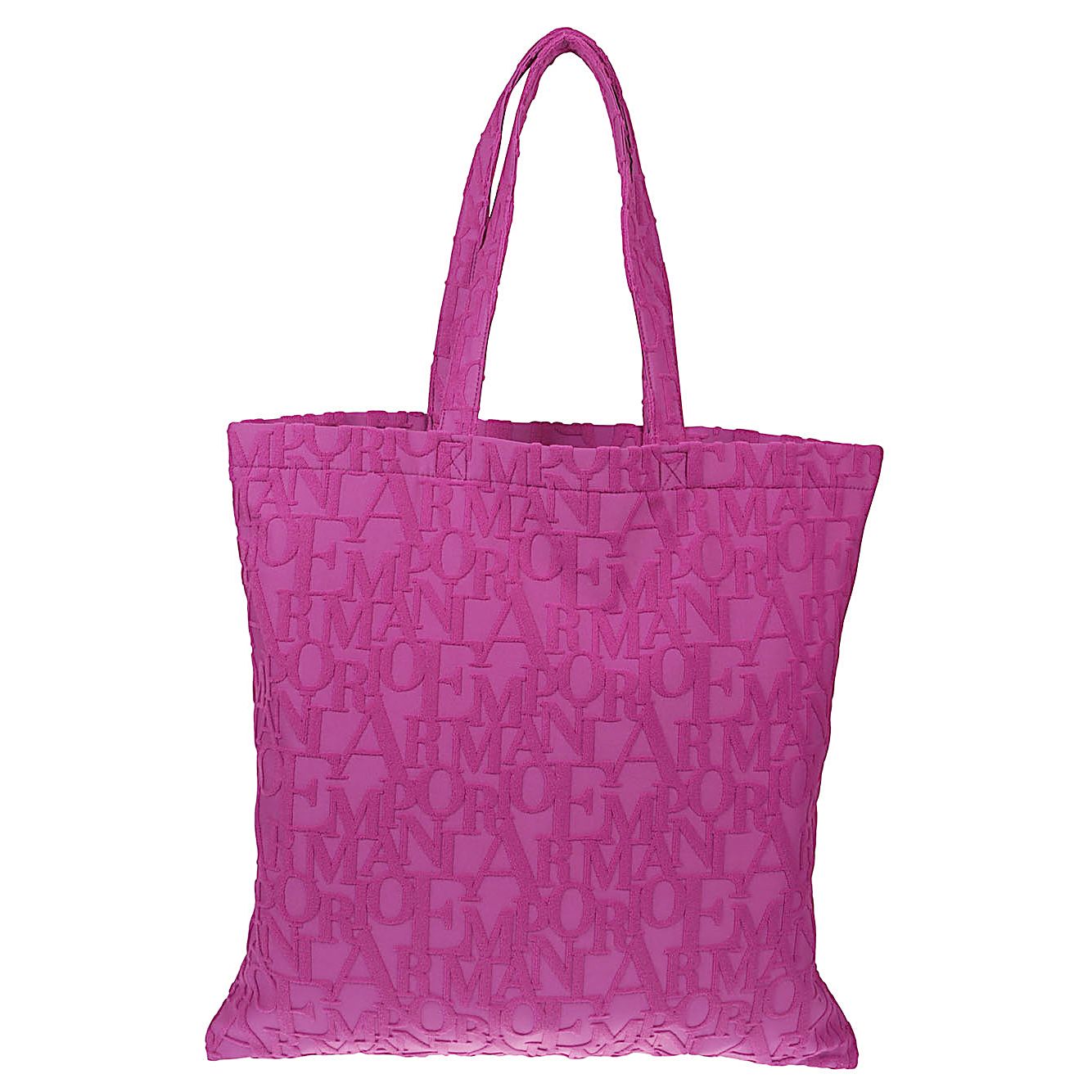 Emporio Armani Beachwear shopper in bold 3D ASV logo fabric EX000013AF12963UA227-P25