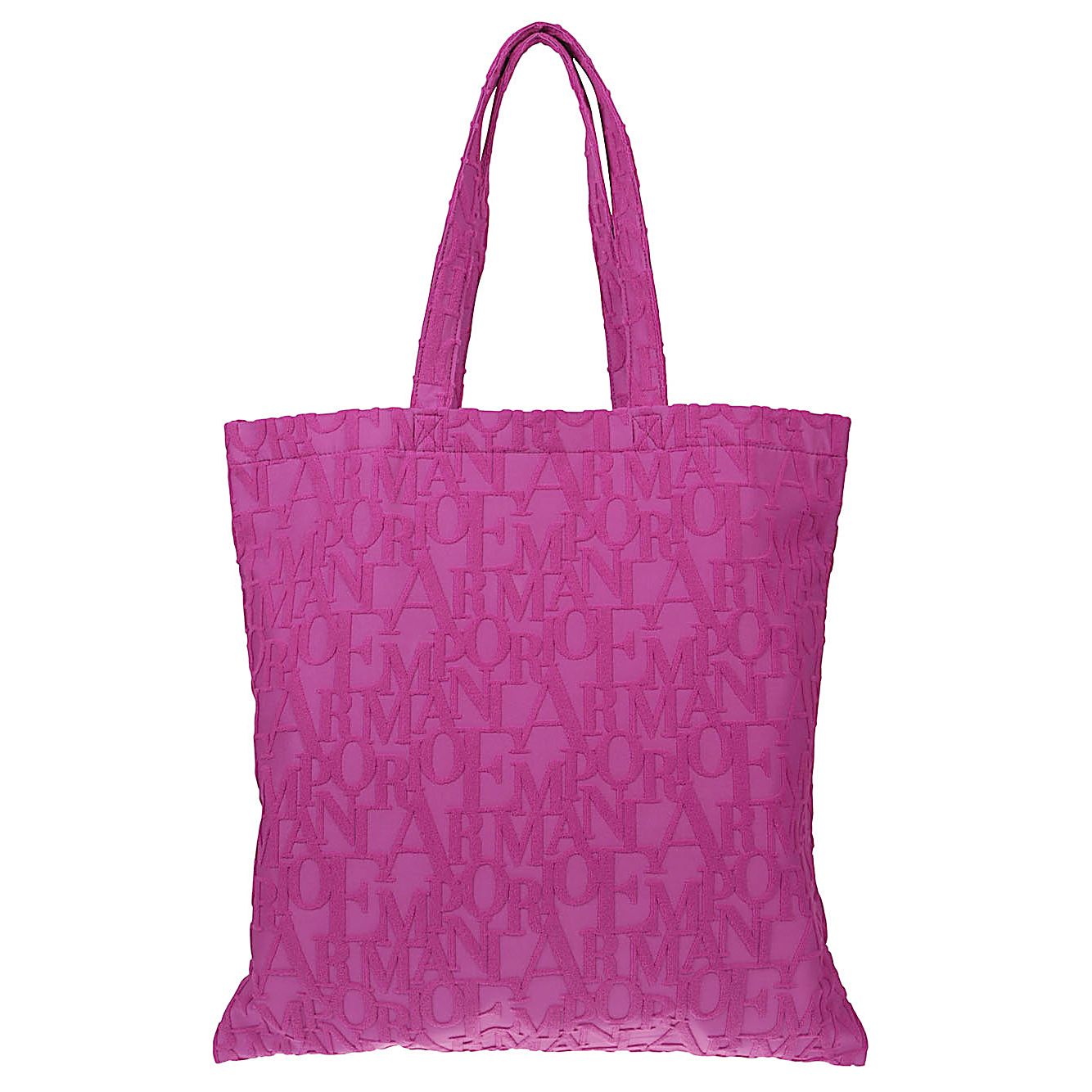 Emporio Armani Beachwear shopper in bold 3D ASV logo fabric EX000013AF12963UA227-P25