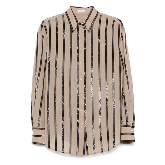 Brunello Cucinelli Shirts Brown