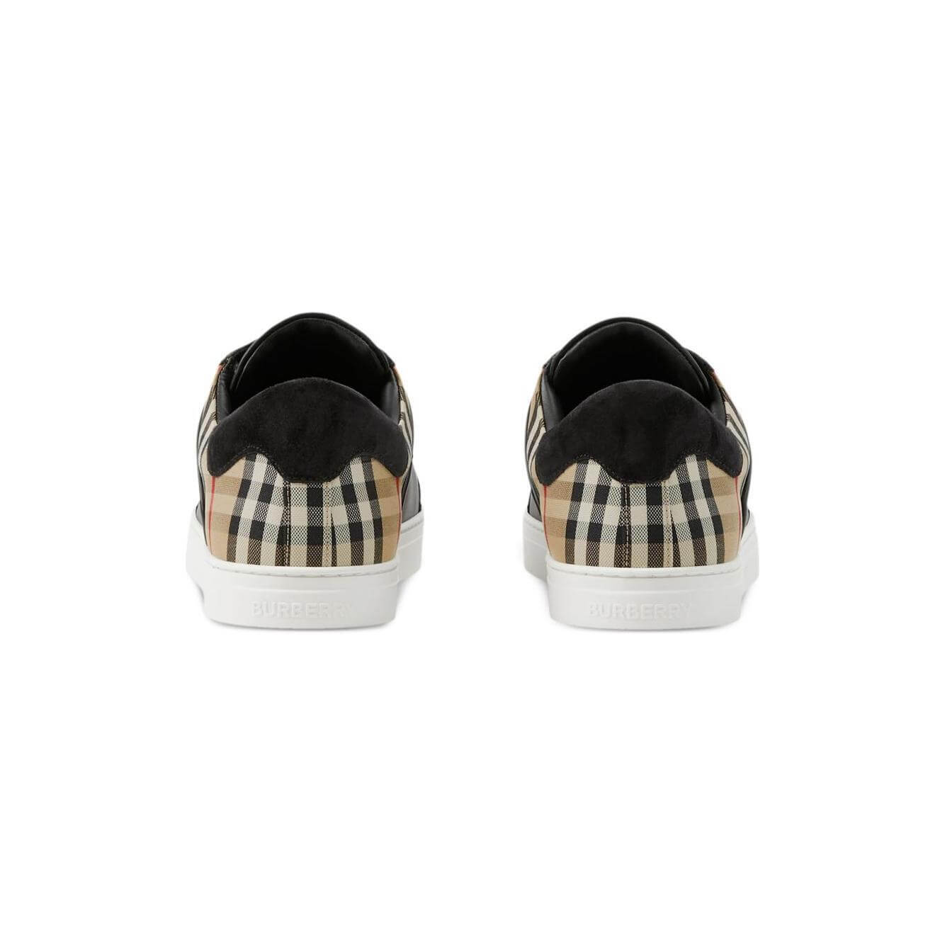 Burberry Leather, suede and check sneakers 8070818A7626-AI25