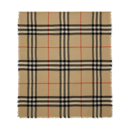 Burberry Check wool scarf