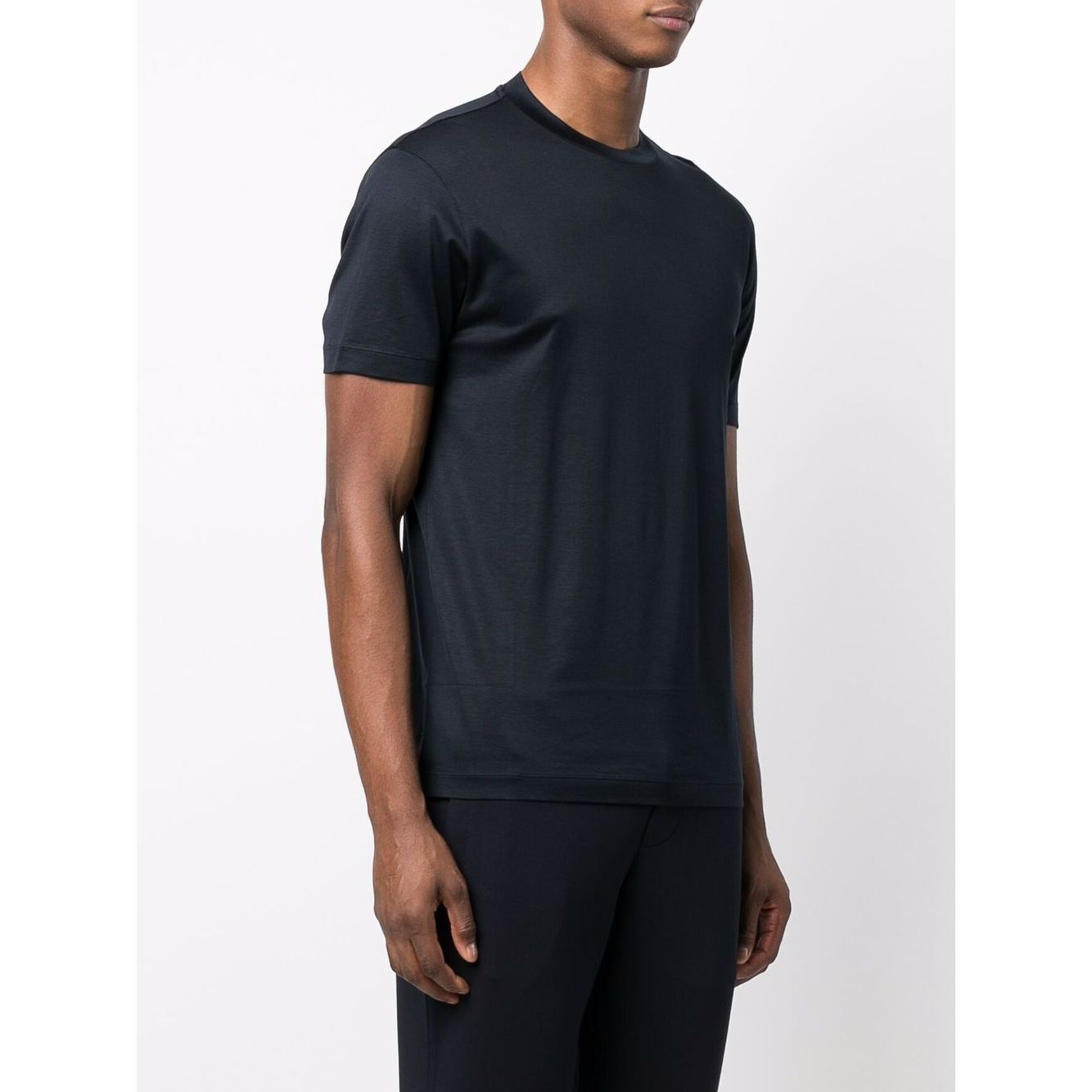 Emporio Armani T-shirts and Polos Blue Topwear