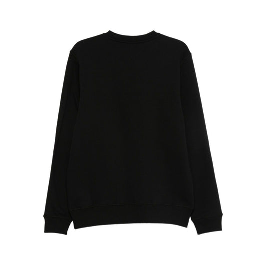 PS By Paul Smith Sweaters Black crew neck long sleeves embroidered logo cotton sweatshirt