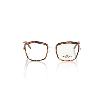 Frankie Morello Red Metallic Fibre Glasses Frame